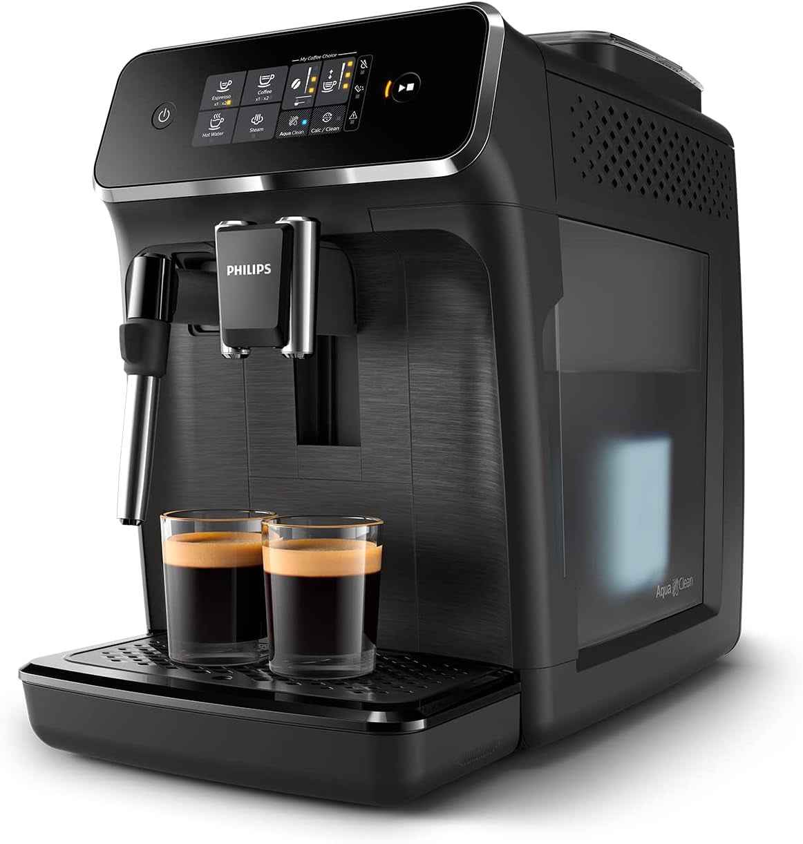 Machine À Café Grain 2200, 2 Boissons, Mousseur À Lait, Noir Mat | Expresso Broyeur Avec Écran Tactile, Mousseur À Lait Classique, Aroma Extract, Broyeur 100% Céramique, App Homeid (EP2220/10)