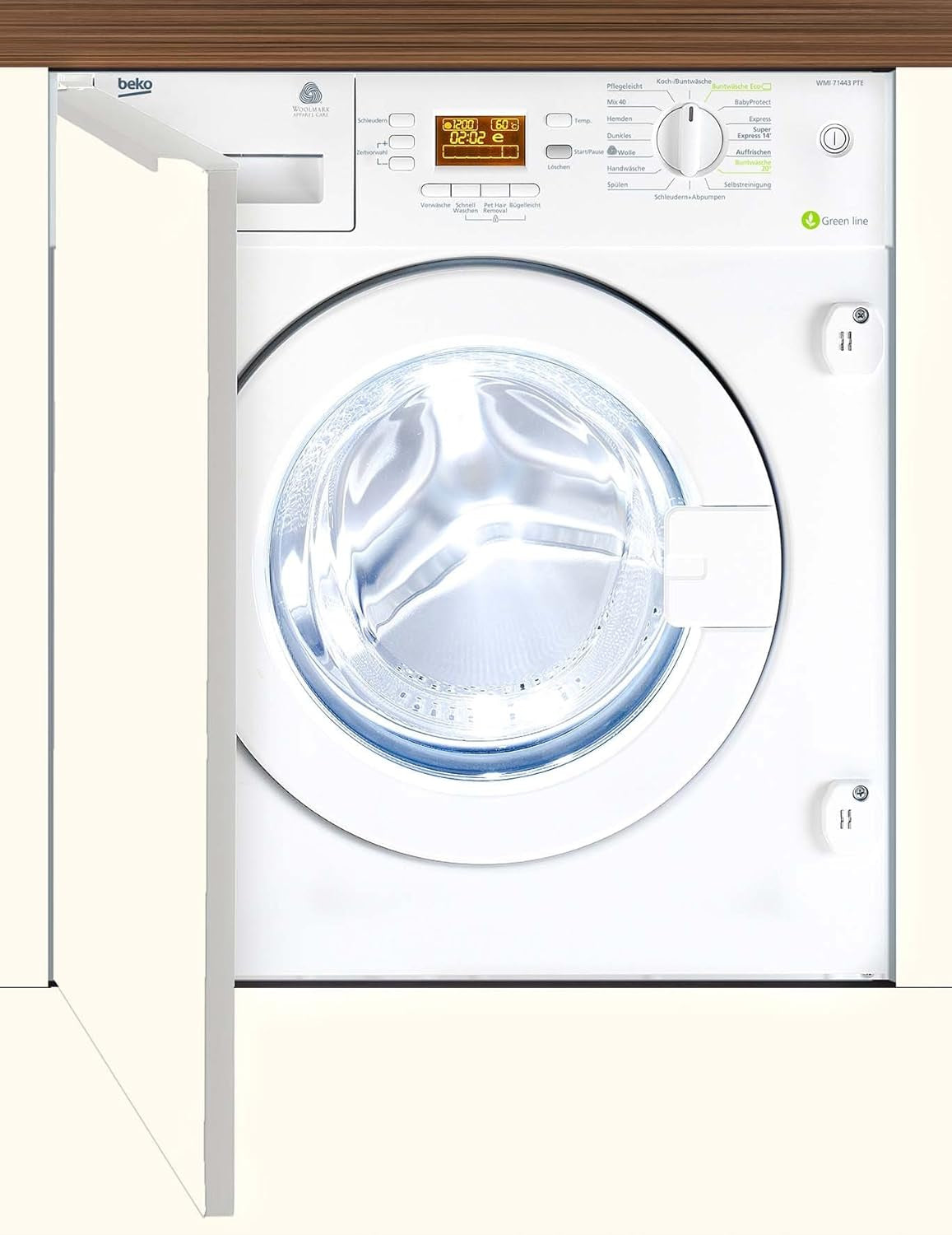 Beko WMI 71443 PTE Machine À Laver FL/A+++ / 171 Kwh/An / 1400 Tr/Min / 7 Kg / 9020 L/An/Épilation Pour Animaux De Compagnie