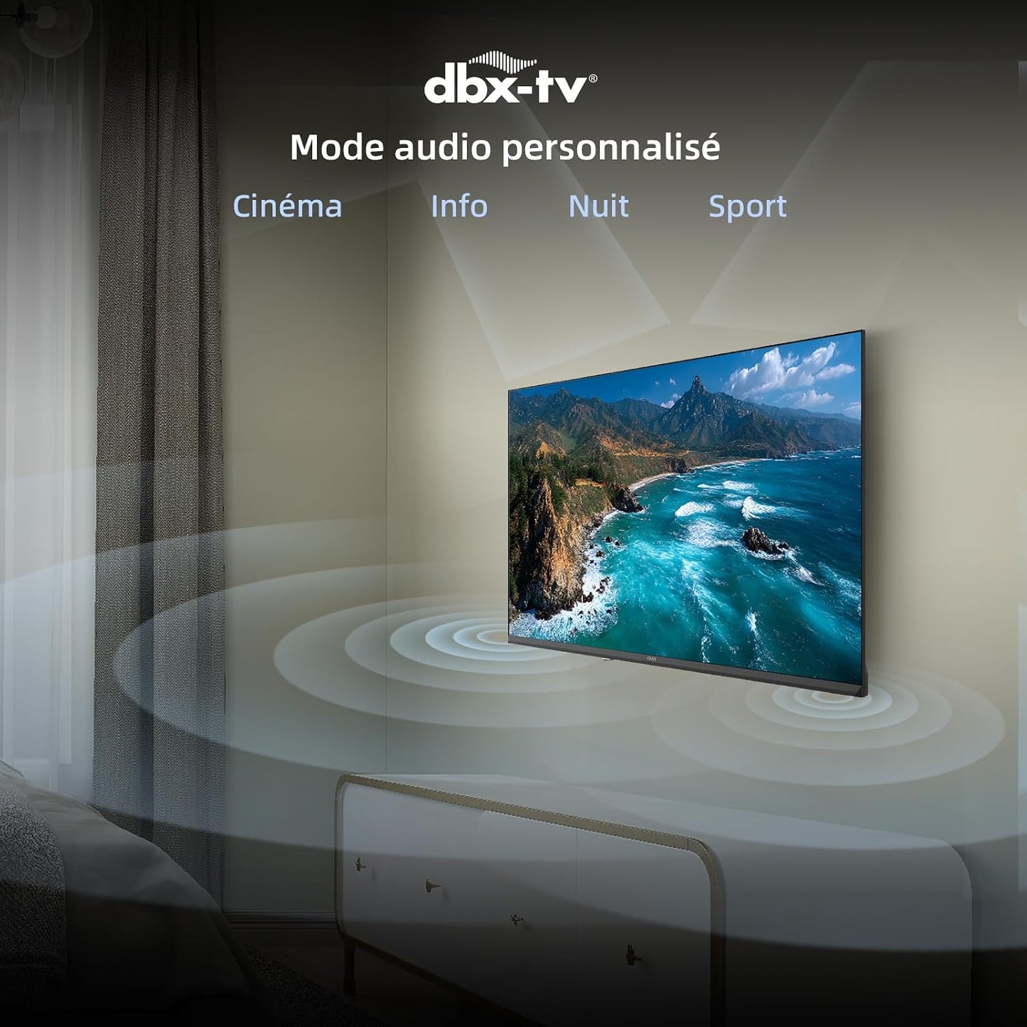 TV Connectée 40 Pouces Full HD Google TV Wi-Fi (L40FT) | Dolby Audio &Dbx-Tv, Triple Tuner DVB-C/T2/S2, Multiscreen, Prime Video & Netflix, HDR10 & HLG