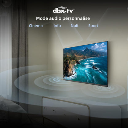 TV Connectée 40 Pouces Full HD Google TV Wi-Fi (L40FT) | Dolby Audio &Dbx-Tv, Triple Tuner DVB-C/T2/S2, Multiscreen, Prime Video & Netflix, HDR10 & HLG