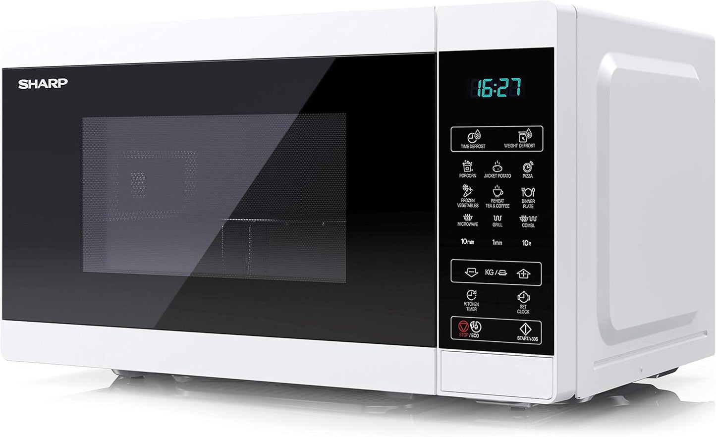 + Gril, YC-MG02EW, Four Micro Ondes, 20 Litres Commandes Numériques Comptoir, Blanc