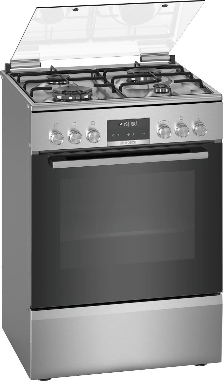 HXS79RJ50 Série 6 - Cuisinière Indépendante À Gaz Et Four Électrique - Pyrolyse - 63L - Inox