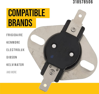 Thermostat 318578506 - Compatible Avec Four Mural Frigidaire Kenmore Electrolux - Remplace AP4587847 1794219 318578501 AH3409411 EA3409411 PS3409411 - Remplacement Ultra Durable