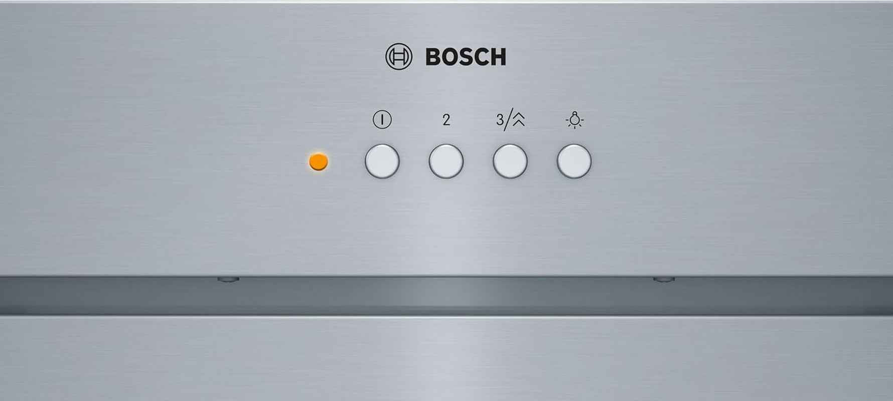 Bosch DHL575C - Groupe Filtrant - Série 6 - 4 Vitesses D'Aspiration Dont 1 Intensive - Eclairage LED - 252 W - 52 Cm - Inox
