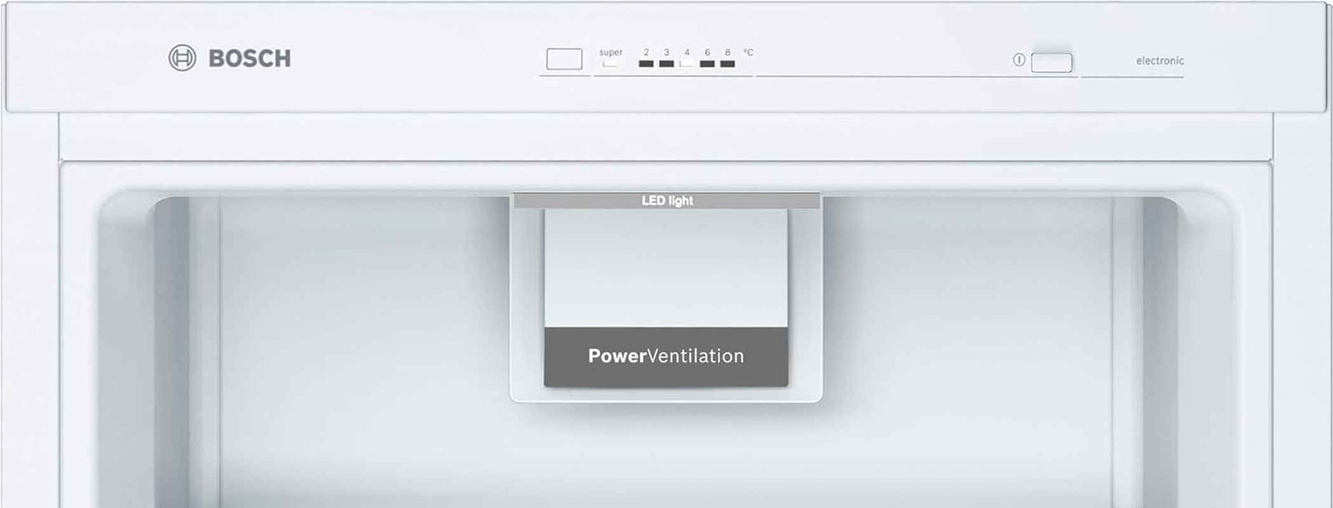 Bosch KSV33VWEP Série 4 - Réfrigérateur, Pose-Libre, Éclairage LED | 176 X 60 Cm, Blanc, Vitafresh, Technologie Intelligent Inverter, Fonction Super Réfrigération