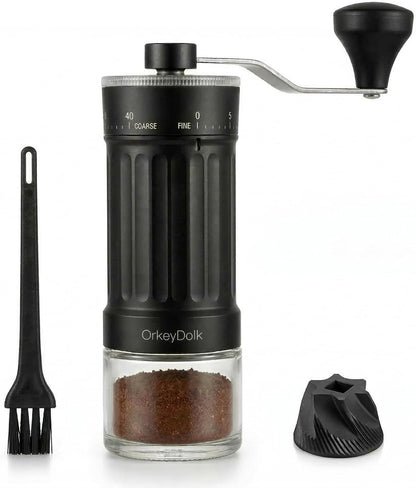 Moulin À Café Manuel Extérieur Réglable Avec Mécanisme Conique De Haute Précision En Céramique, Réglage À 40 Niveaux, Adapté Pour Aeropress, Pour over Et Moka.