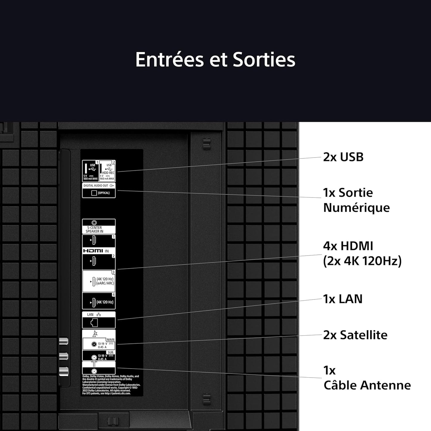 Sony BRAVIA 8 OLED 55 Pouces 4K HDR Google Smart TV |Fonctions Gaming Playstation 5, IMAX Enhanced, Dolby Vision Atmos, Chromecast, Apple Airplay, 120Hz K-55XR83