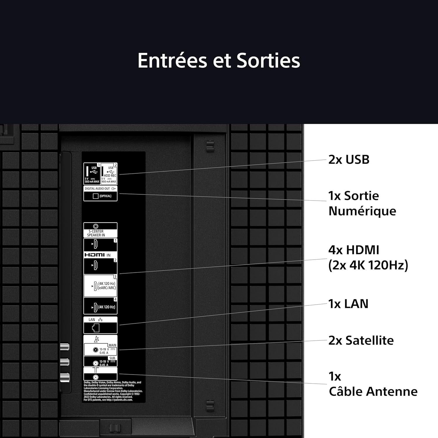 Sony BRAVIA 8 OLED 55 Pouces 4K HDR Google Smart TV |Fonctions Gaming Playstation 5, IMAX Enhanced, Dolby Vision Atmos, Chromecast, Apple Airplay, 120Hz K-55XR83