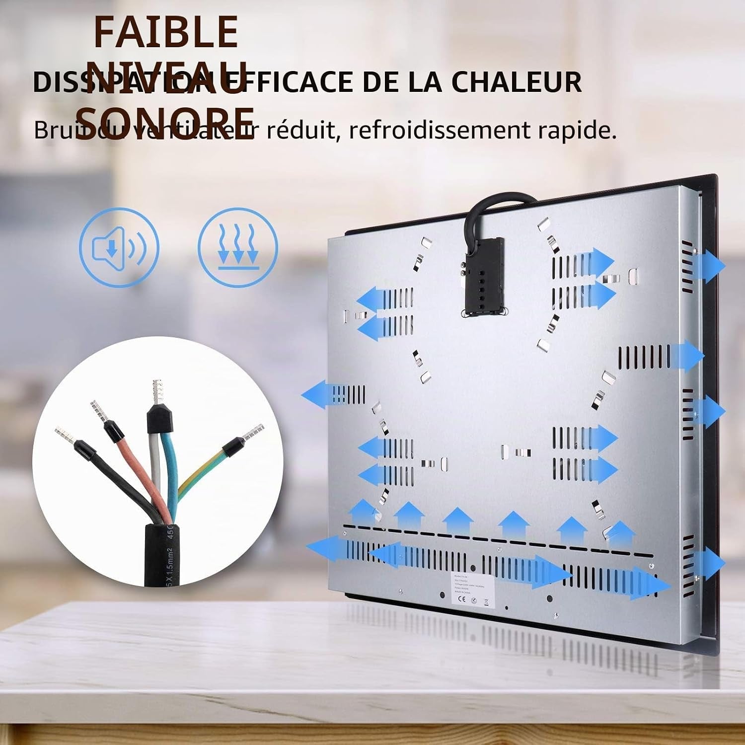 Plaque Vitrocéramique 4 Feux, Table De Cuisson Encastrable - (6000W, 4 Foyers, 60Cm, Autarkic, Tactile, Minuteur, Verre-Céramique