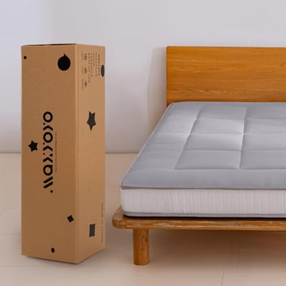 MAXYOYO 6" Extra Thick Floor Futon Mattress, Foldable Japanese Floor Mattress for Adults, Roll Up Tatami Pad for Guest Room, Black, Queen