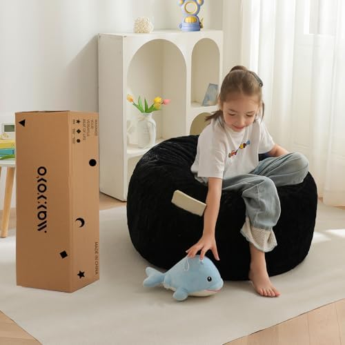 MAXYOYO Bean Bag Chair Bed for Kids, Convertible Bean Bag Folds from Lazy Chair to Floor Mattress Bed, Stuffed Floor Sofa Couch Sofa Bed for Boys and Girls, High-Density Foam Filling, Pink