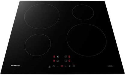 Samsung Zone induction hob, Tempered glass, Black, 52 cm