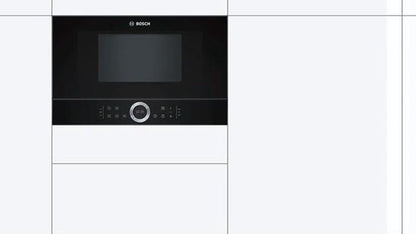 Micro Ondes Encastrable BFR634GB1 Série 8, 21 Litres Charnières Droite