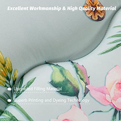 MAXYOYO Japanese Futon Mattress Floor Mattress Sleeping Pad Foldable Bed Roll Up Camping Cushion Floor Lounger Bed Couches and Sofas Couch Topper, Black Floral, Full Size