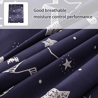 MAXYOYO Mattress Cover for Traditional Japanese Futon Mattress, Futon Floor Mats Cover with Zipper, Super Soft and Machine Washable, Navy Floral, Twin