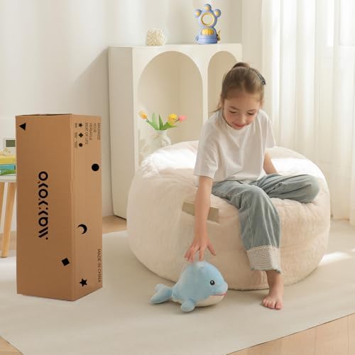 MAXYOYO Bean Bag Chair Bed for Kids, Convertible Bean Bag Folds from Lazy Chair to Floor Mattress Bed, Stuffed Floor Sofa Couch Sofa Bed for Boys and Girls, High-Density Foam Filling, Pink