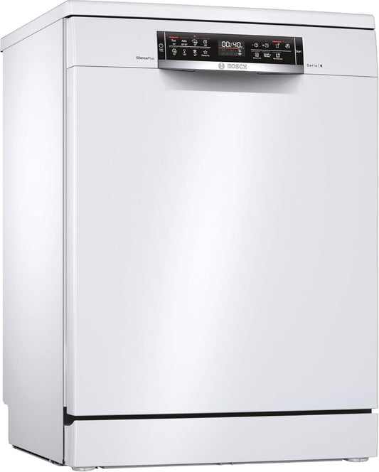 SMS6ECW93E - Série 6 - Lave-Vaisselle Pose-Libre - Home Connect - 13 Couverts - Silence plus 40 Db - Blanc