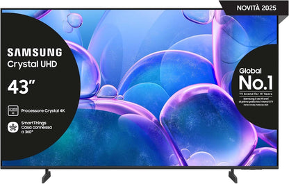 TV 75 Pouces Crystal UHD 75U7000F 4K Smart TV, Couleurs Incroyables Avec Crystal Processor 4K, Écoutez Tous Les Haut-Parleurs Avec Q-Symphony, Données Protégées Knox Security Et Gaming Hub