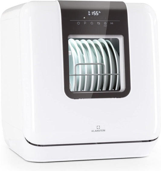 Mini Lave Vaisselle De 3 Couvert, Lave-Vaisselles Silencieux, 7 Programmes De Lavage, Petit Lave-Vaisselle De Table Compact, Lave Vaisselle Portable, Facile À Installer Pour Maison, Bureau