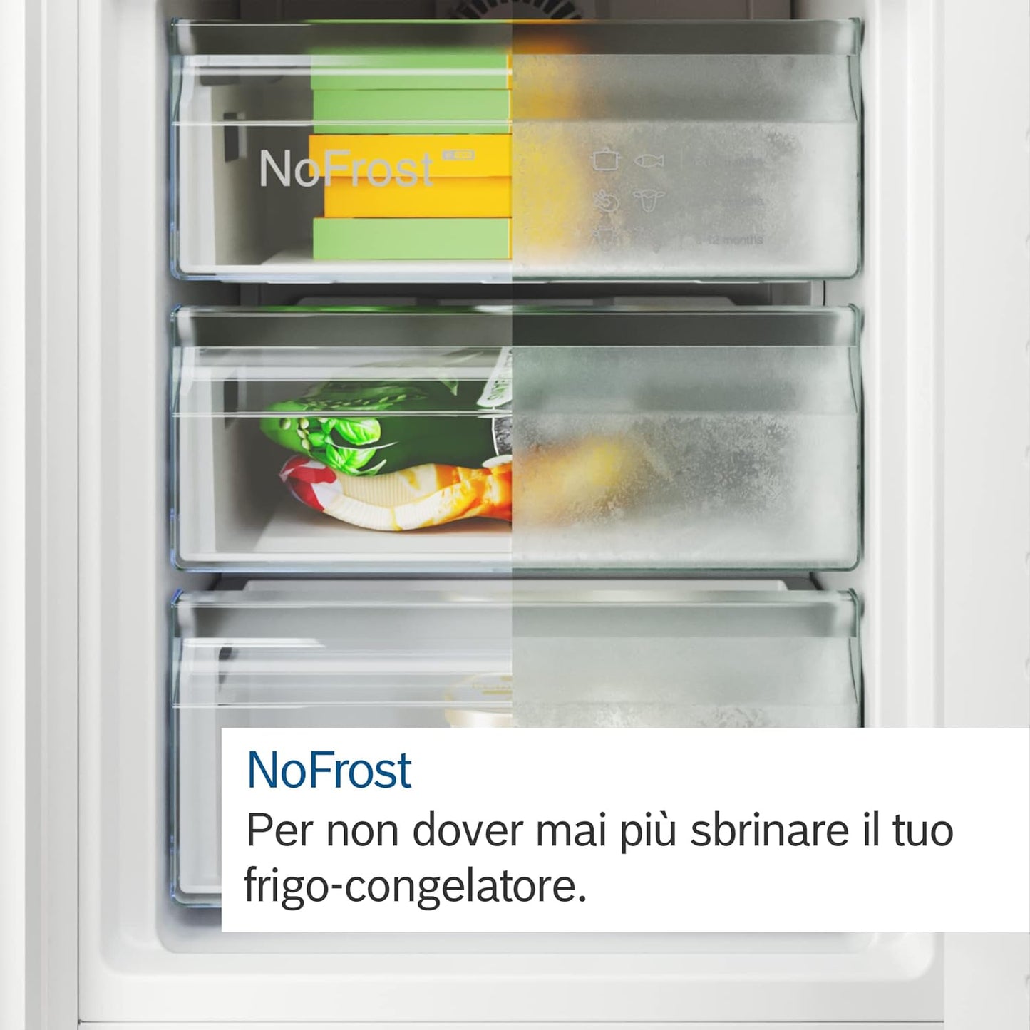 Hausgeräte KGN362LDF Série 4 Réfrigérateurs-Congélateurs 186X60Cm 218L+Congélateur 103 L Nofrost Ne Se Dégivre Jamais,Vitafresh Xxl,Fraîcheur plus Longue,Éclairage LED Uniforme Acier Inoxydable