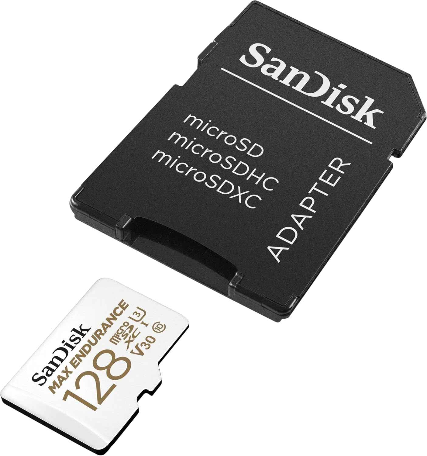 MAX ENDURANCE Video Monitoring for Dashcams & Home Monitoring 128 GB Microsdxc Memory Card + SD Adaptor 60,000 Hours Endurance