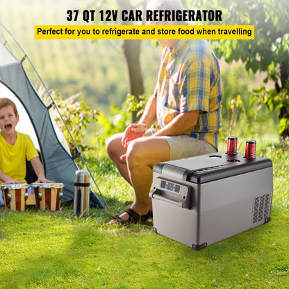 Réfrigérateur Thermique Portable 35 L, Réfrigérateur De Voyage Pour Voiture SH-CF35, Mini Réfrigérateur Pour Voiture, Avec Écran LCD