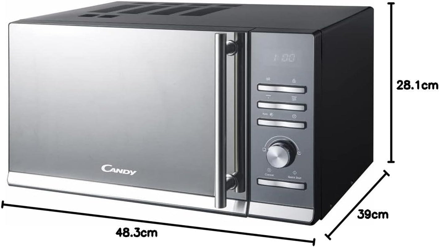 CMGE23BS Micro-Ondes Avec Grill, 23 Litres, Noir Inoxydable
