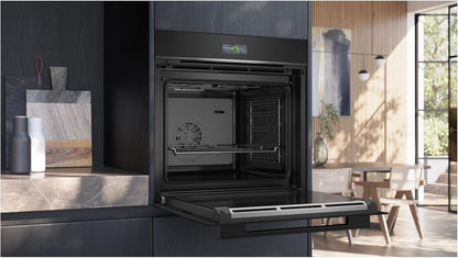 HB734G1B1, Iq700 Four Intelligent Encastrable 60 X 60 Cm, Fabriqué En Allemagne, Noir, Ecoclean & Humidclean, Auto-Nettoyage, Air Fry, Programmes Automatiques, Écran Tactile Coloré, Efficacité