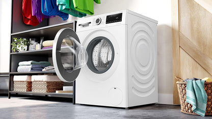 Bosch WNA144V0FR Série 4 - Lave-Linge Séchant, Pose-Libre | Blanc, 9/5 Kg, 1400 Trs/Min, Défroissage Iron Assist, Lavage Et Séchage 60 Minutes, Fonction Auto Dry