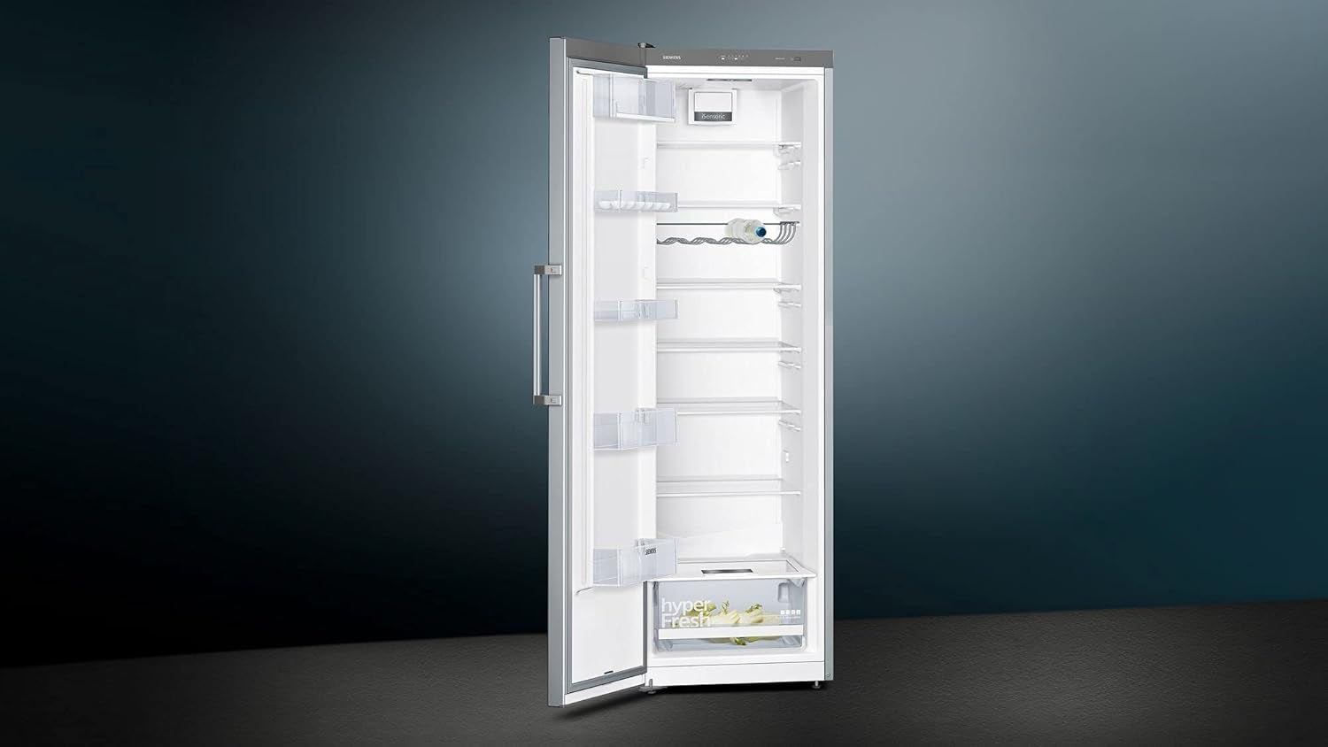 Iq300 KS36VVIEP Réfrigérateur Autoportante 346 L E Acier Inoxydable