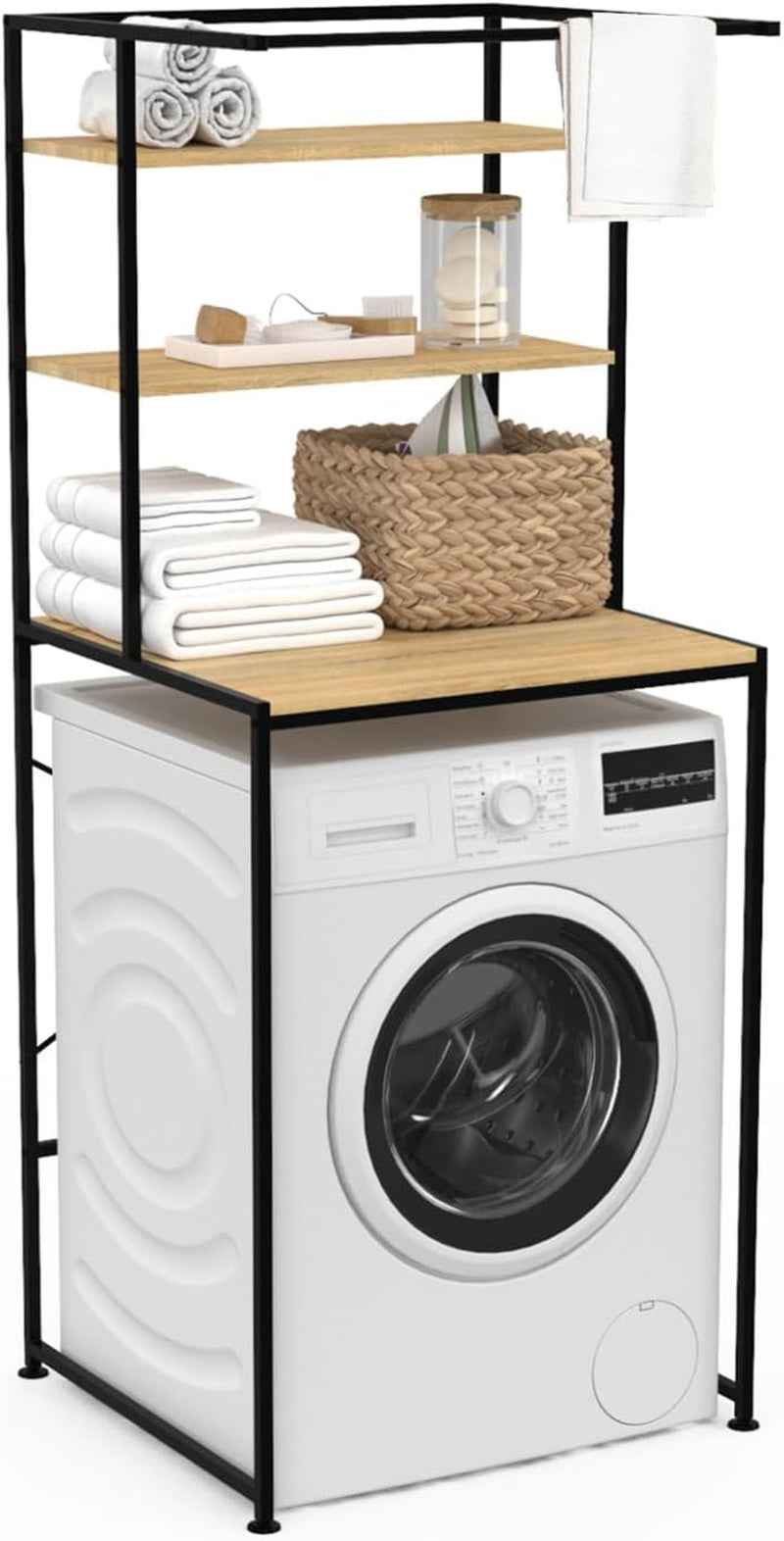 - Meuble Étagères De Rangement Dessus Machine À Laver DETROIT Design Industriel
