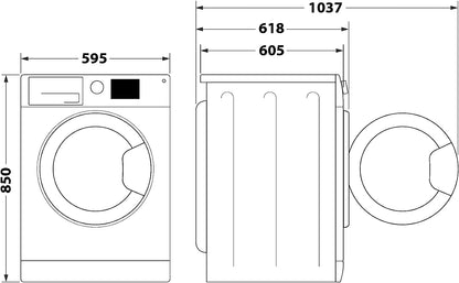 Lavatrice Libère L'Installazione Indesit MTWE 91285 W IT