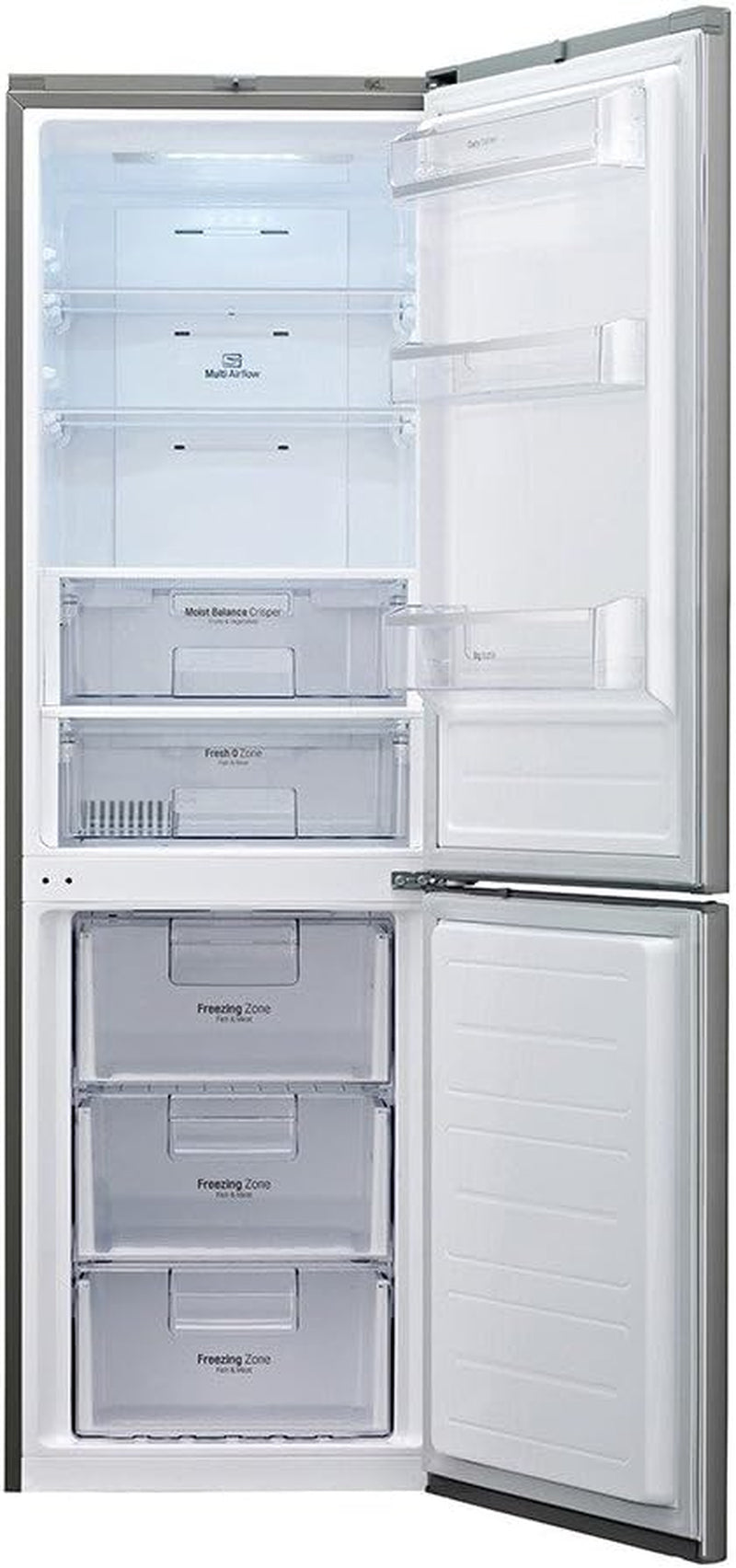 GBB 539 Pzqzs Réfrigérateur/Congélateur (A + +, 190 Cm De Hauteur, 227 L Froid, 91 L Gefrieren, Nofrost, Schnelefrieren) Argent/Gris