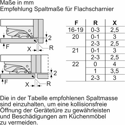 Réfrigérateur Congélateur Encastrable KI87VVFE1 IQ300, 270 Litres, Low Frost