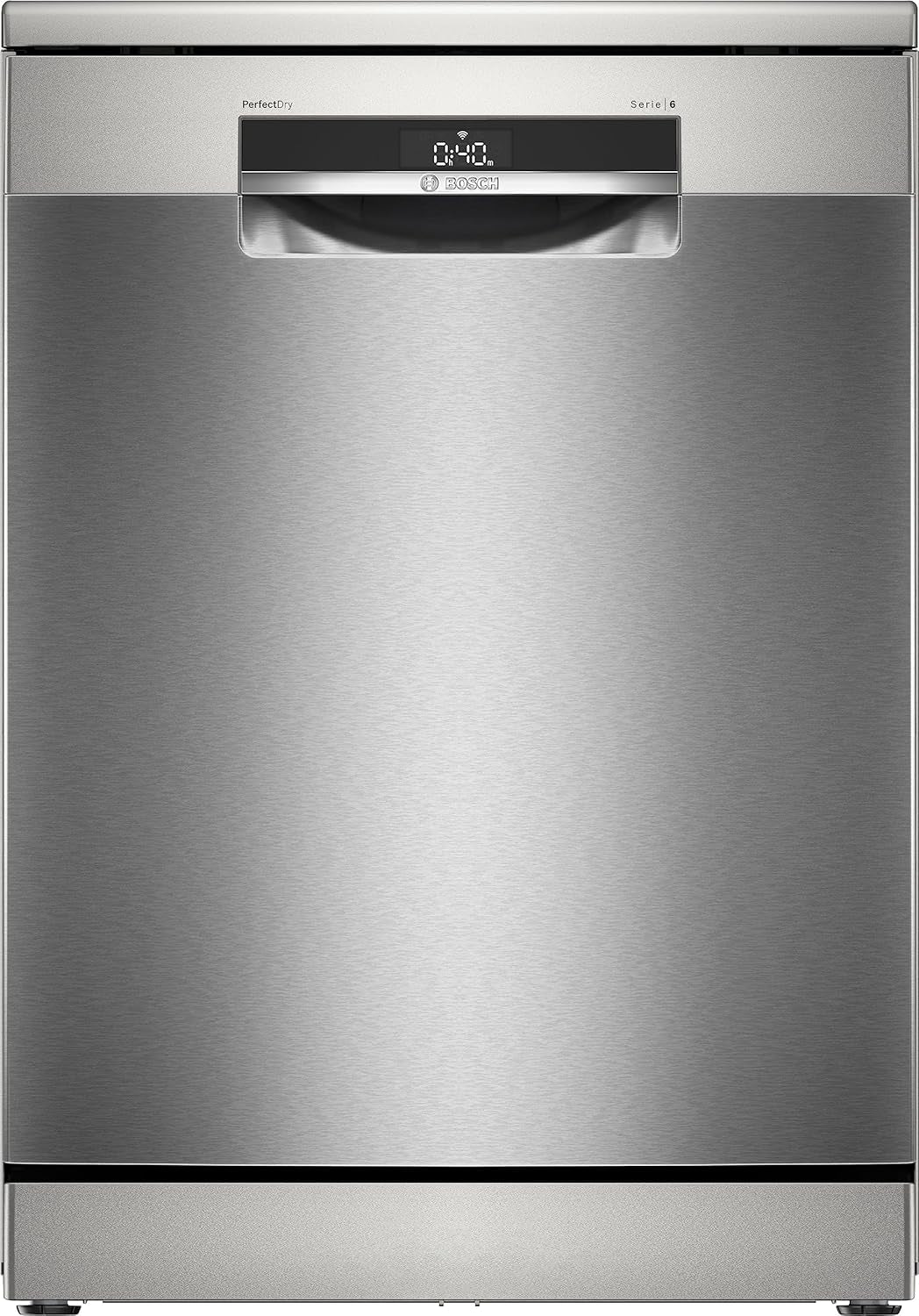 SMS6ZDI08E - Série 6 - Lave-Vaisselle Pose-Libre - Home Connect - 13 Couverts - Silence plus 40 Db - Inox