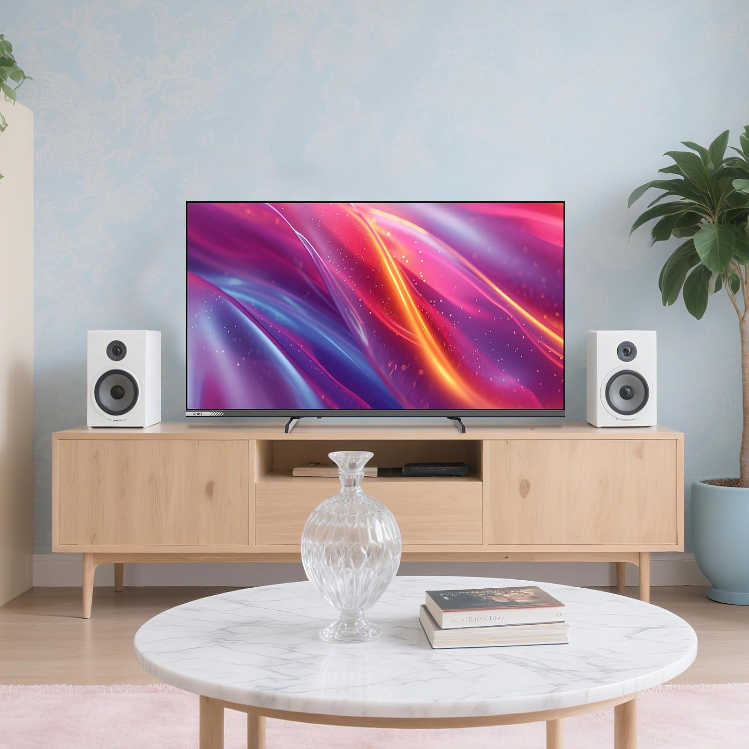 TV Connectée 40 Pouces FHD QLED Pro Google TV (L40QST) | HDR10, Apple Airplay, Dolby Audio &Dbx-Tv, Contrôle Vocal Google, Design Sans Bord