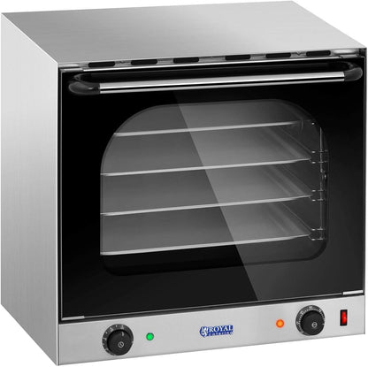 Four À Convection Professionnel Combiné Vapeur Chaleur Tournante Électrique RCCO-2.0 (2 400 W, Minuterie, 4 Plaques)