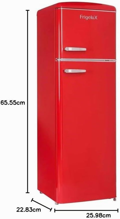 Réfrigérateur Retro Vintage Rouge 2 Portes RFDP246RRA++ 245L