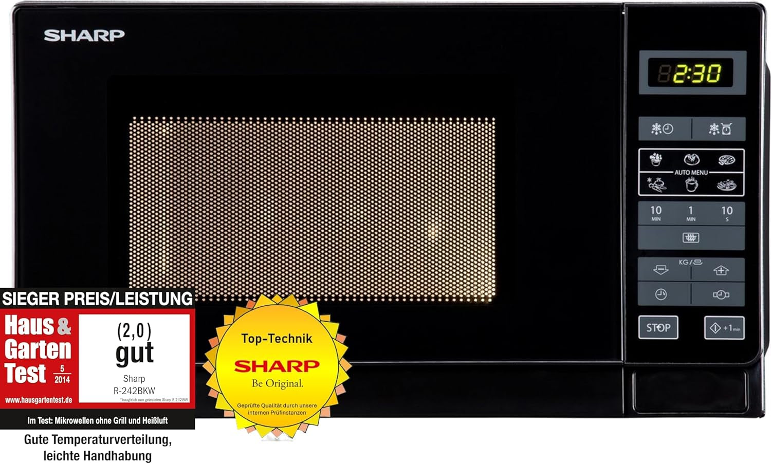 R-242 BKW Micro-Ondes 20 L Noir