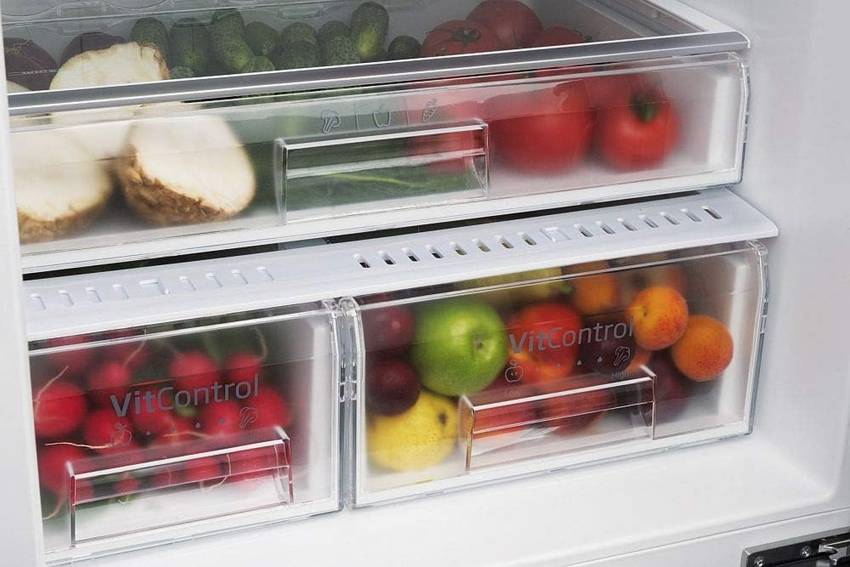 Amica KGCN 387 110 W Kühl-Gefrierkombination, 54 Cm Breit, 170 Cm Hoch, 231 L, Nofrost, 0°C Freshzone, Air System, Superkühlen, Weiß
