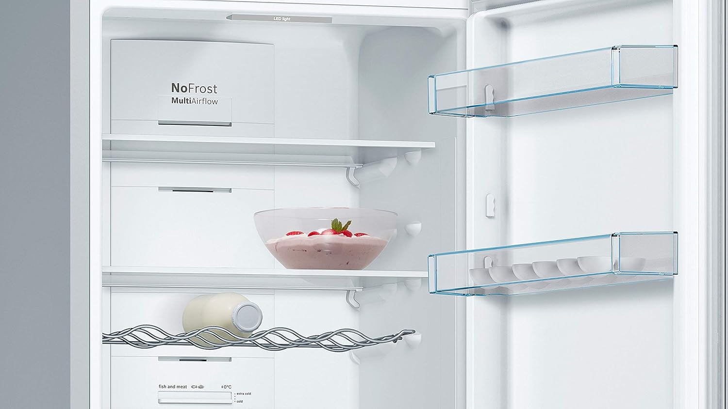 KGN36VLED Série 4 Réfrigérateur Combiné Pose-Libre - 326 L - 186 X 60 (H X L) - Inox