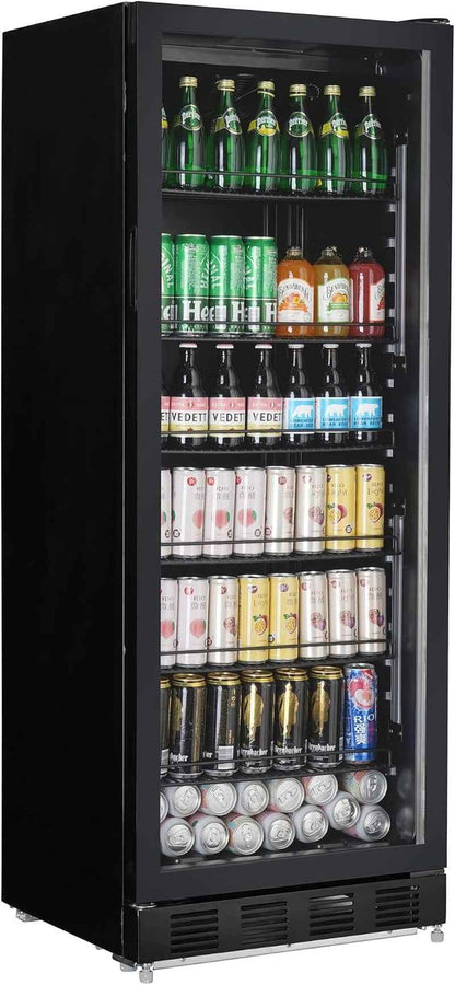 Réfrigérateur À Boissons GSC4280B, Vitrine Réfrigérée, 280 L, Réfrigération Ventilée, 210 W, Avec Serrure, Noir