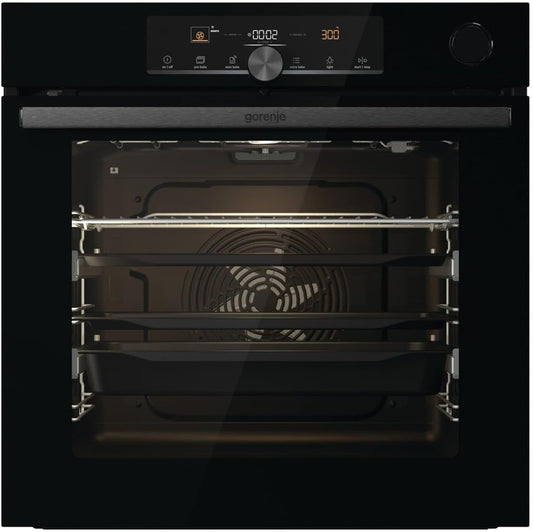Optibake Advanced BPSA 6747 A08BGWI Four Encastrable/Wifi Connected / 77 L/Air Chaud/Pyrolyse/Autobake/Commande Tactile/Thermomètre De Cuisson/Steamassist/Pizzamode 300 °C /