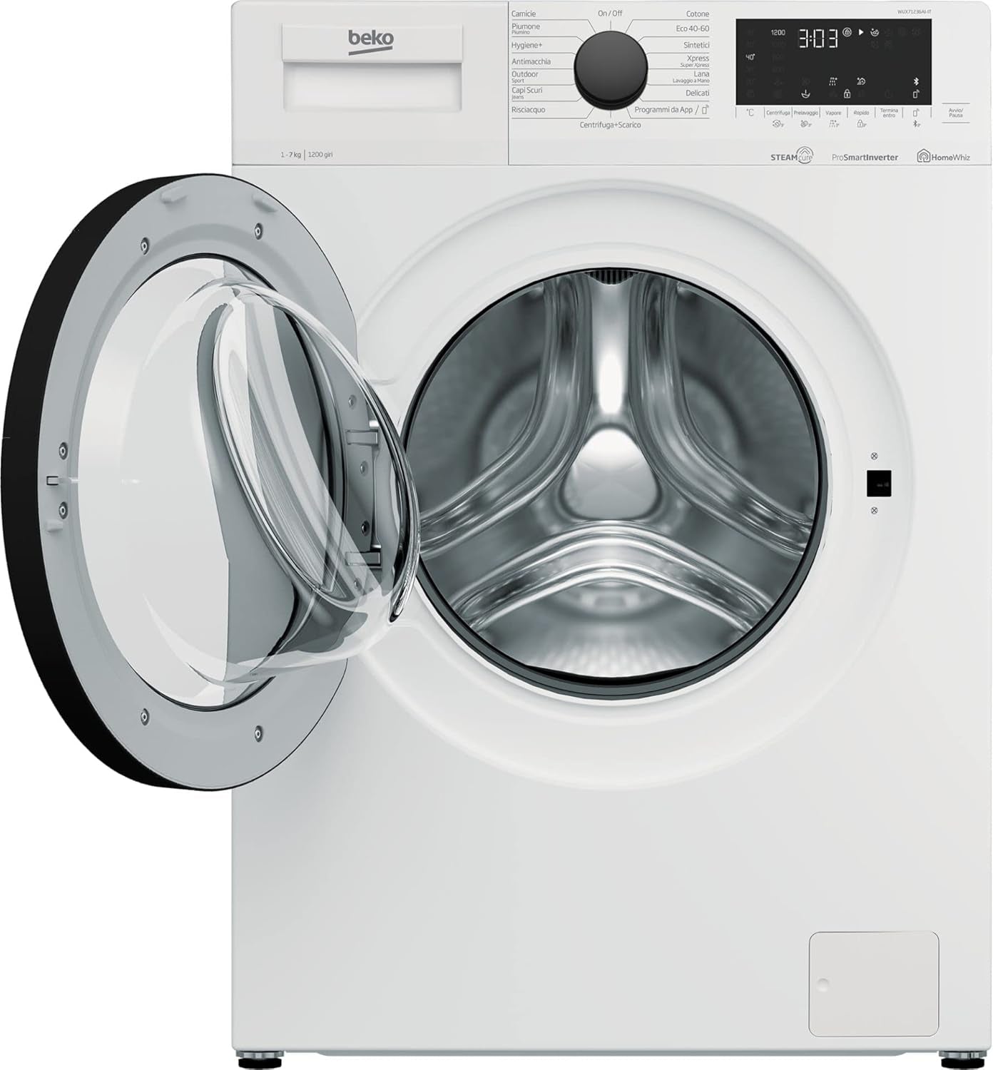 Lavatrice Libera Installazione Beko WUX71236AI-IT