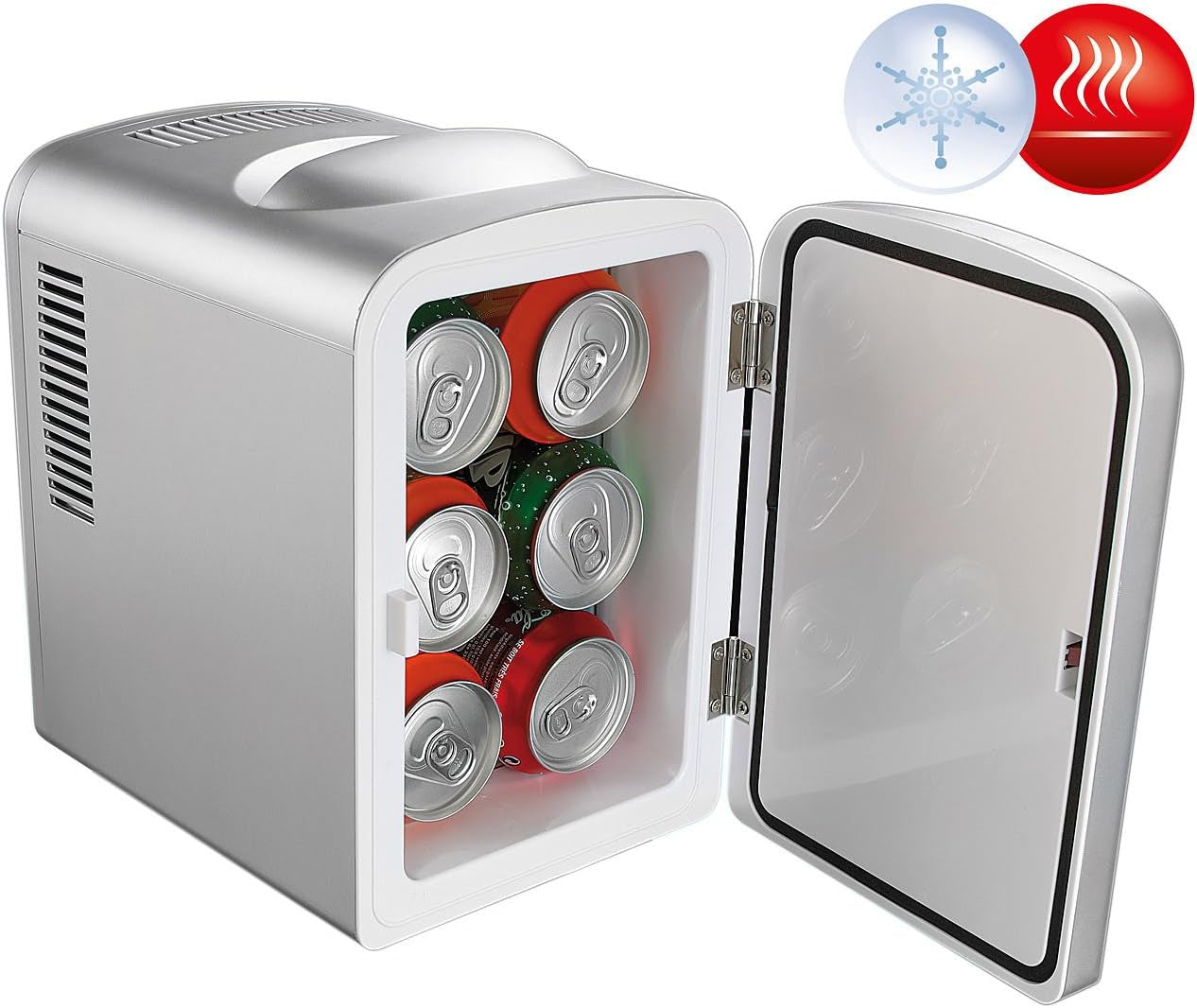 Rosenstein & Söhne Mini Réfrigérateur 2 En 1 Avec Prise 12/230 V - Gris