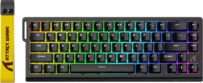 X68 HE Clavier 8000Hz Rapid Trigger, Clavier Gamer Filaire RGB 60% Avec Précision RT De 0,01 Mm Avec Interrupteur Magnétique, Actionnement Réglable, Snap Tap, Pour Pc/Mac, Noir