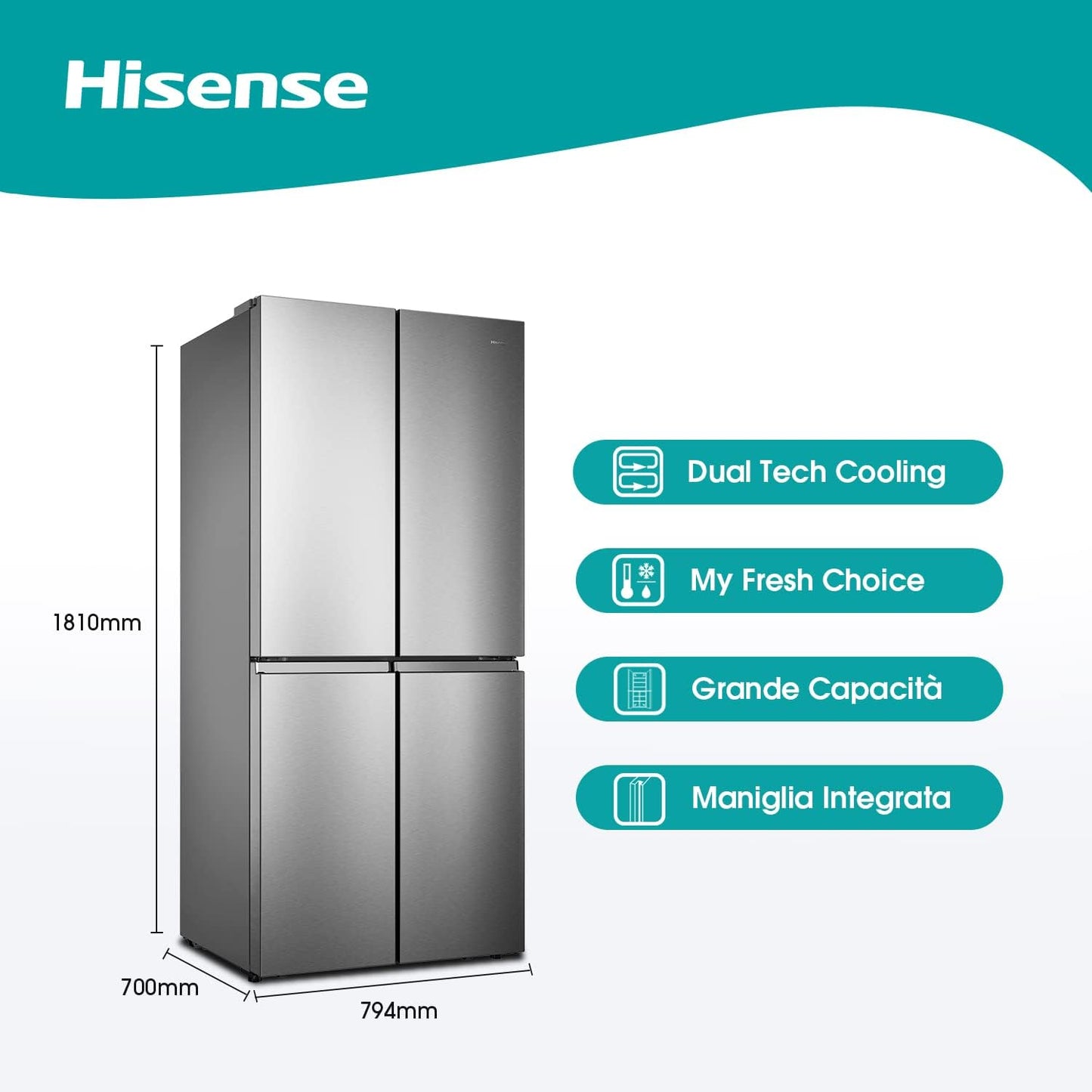 Frigorifero Libera Installazione Hisense RQ563