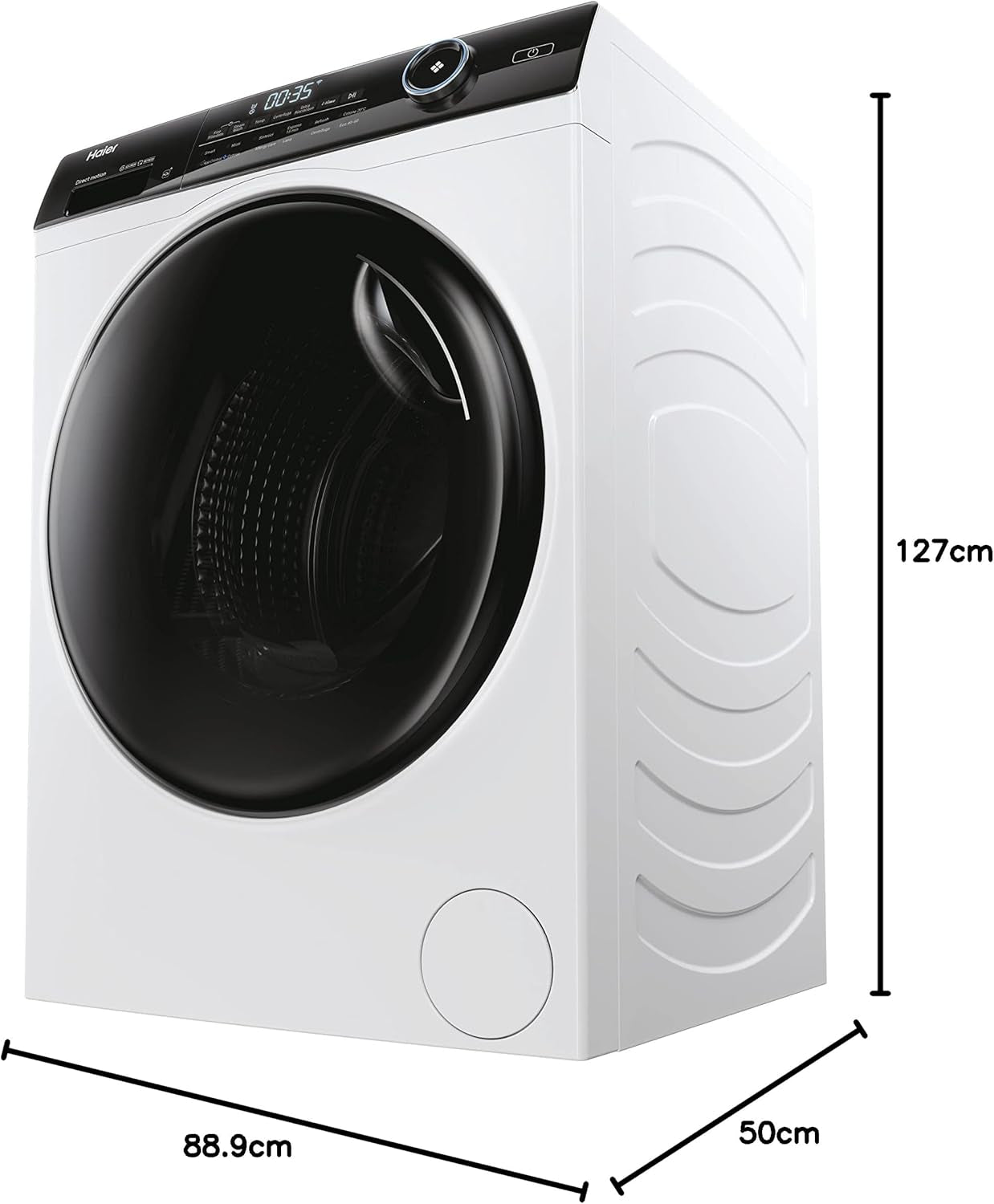 HW90-B14959 Série I-Pro 5, Machine À Laver Wi-Fi, 9 Kg À Charge Avant, 1400 Tours, Technologie Micro Vapeur Refresh, Traitement Antibactérien, Sans Installation, 60 X 50 X 85 Cm, Classe A
