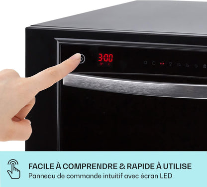 Mini Lave Vaisselle De 6 Couvert, Silencieux, 7 Programmes De Lavage, Petit Lave-Vaisselle De Table, Portable, Facile À Installer Pour La Maison Et Bureau
