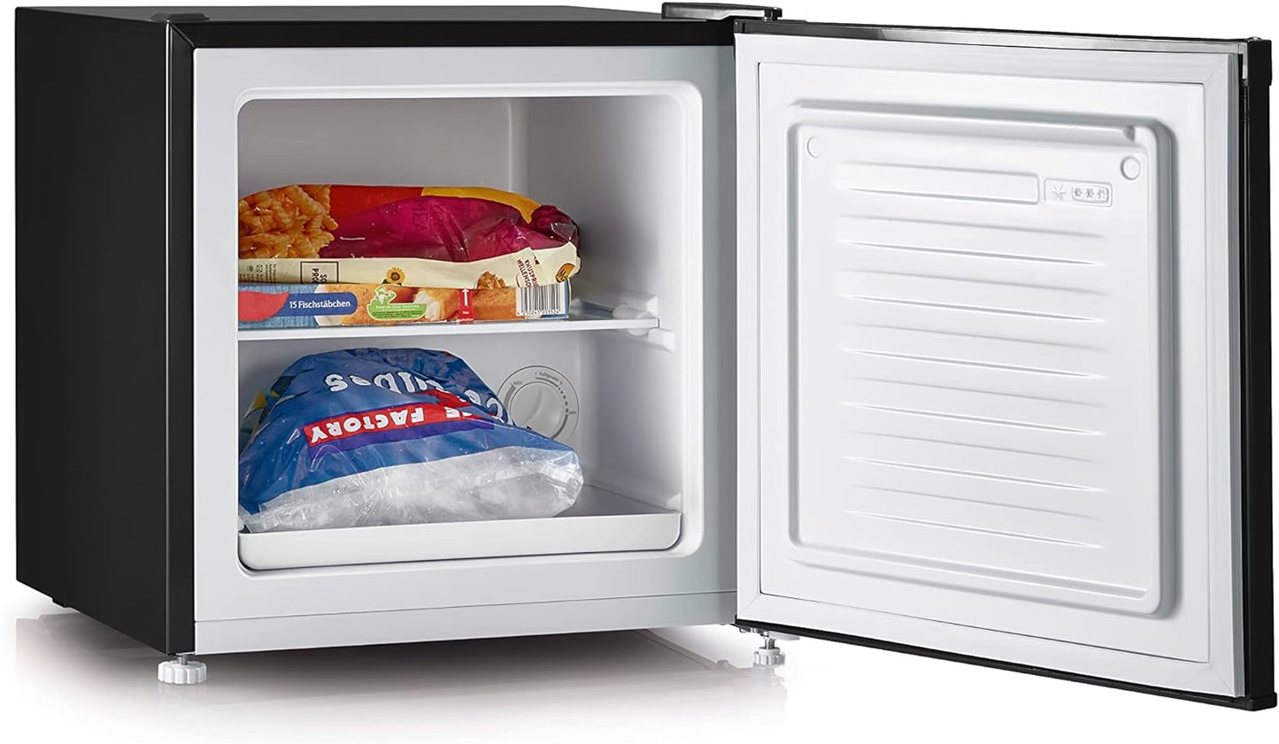 Réfrigérateur Bar Convertible Congélateur, Pose Libre, Largeur 47,4 Cm, 31 Litres, Classe Énergétique E, Look Rétro, Noir, GB 8880
